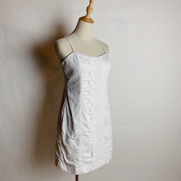 LILLY PULITZER Shelli Built-In Bra Tank Dress Wht - Picture 2 of 12